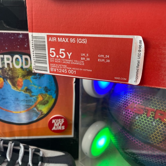 🆕 Nike Air Max 95 Off Noir - Size: Womens 7 - Picture 9 of 10